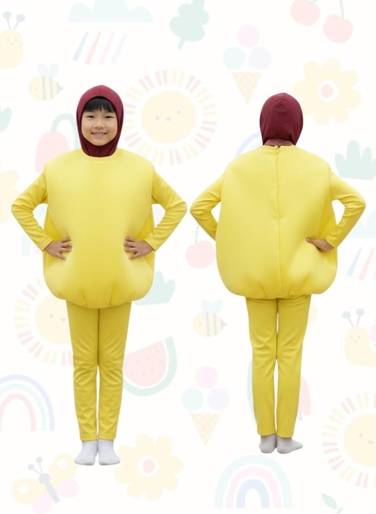 بريميم زي فاكهة التفاح للأطفال – زي تنكري ممتع على شكل شخصية طعام للمناسبات والحفلات المدرسية - Image 4